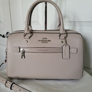 Coach Rowan Satchel Crossbody Grey